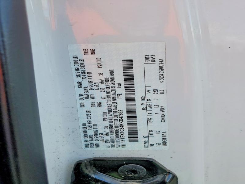 Продажа на аукционе авто 2019 Ford F150, vin: 1FTEX1C54KKD47692, номер лота: 49826056