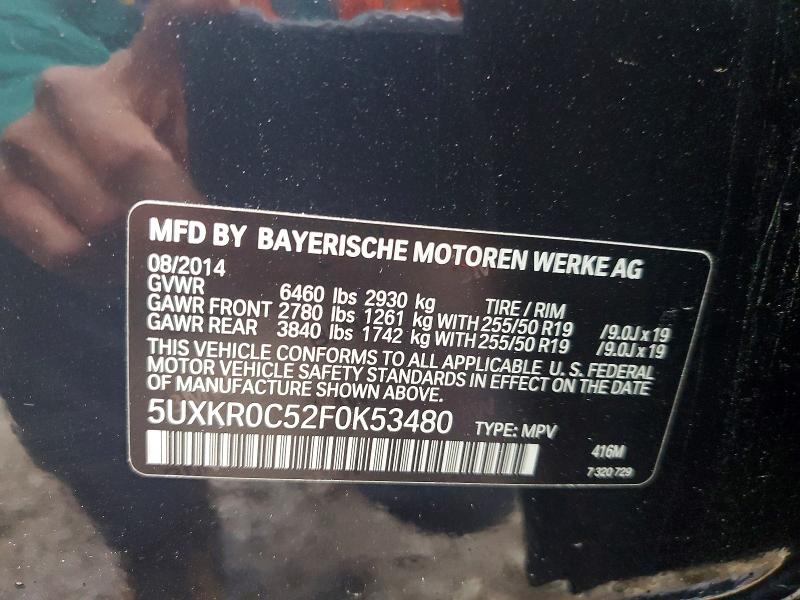 Aukcja sprzedaży 2015 Bmw X5, vin: 5UXKR0C52F0K53480, numer aukcji: 51758996