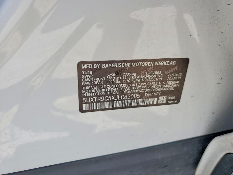 Aukcja sprzedaży 2018 Bmw X3, vin: 5UXTR9C5XJLC83085, numer aukcji: 49858936