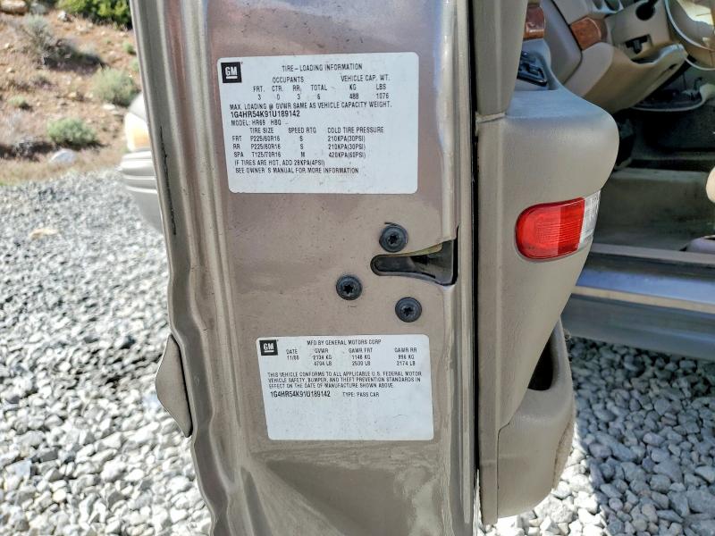2001 Buick Lesabre მანქანა იყიდება აუქციონზე, vin: 1G4HR54K91U189142, აუქციონის ნომერი: 51481406