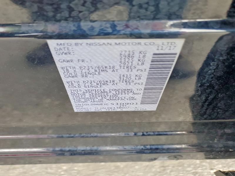 Продажа на аукционе авто 2018 Infiniti Qx60, vin: 5N1DL0MN8JC510901, номер лота: 51378906
