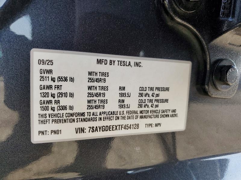 Aukcja sprzedaży 2026 Tesla Model Y, vin: 7SAYGDEEXTF454128, numer aukcji: 49035866