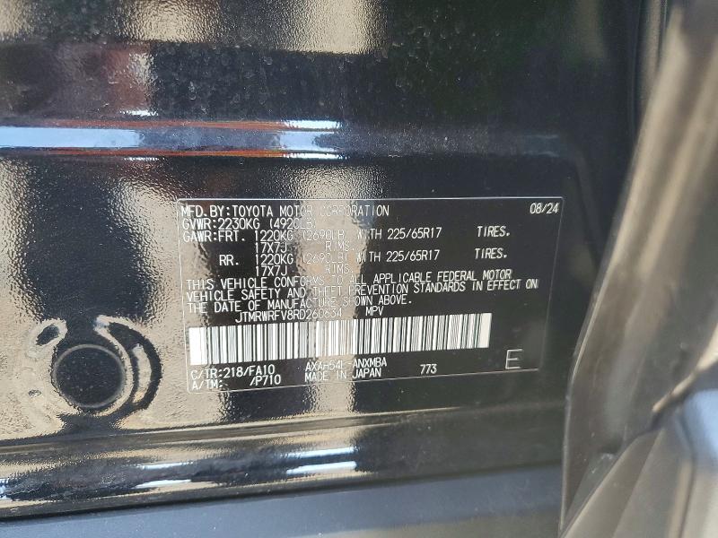 Aukcja sprzedaży 2024 Toyota Rav4 Hybrid, vin: JTMRWRFV8RD260634, numer aukcji: 49502386