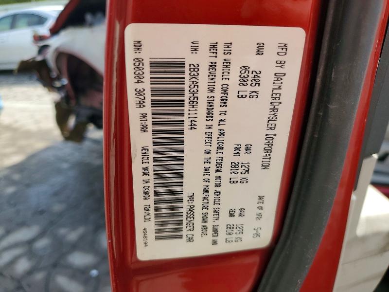 48416646 :رقم المزاد ، 2B3KA53H56H111444 vin ، 2006 Dodge Charger مزاد بيع