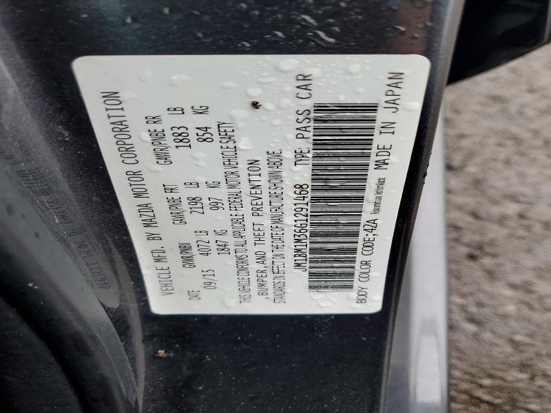 2016 Mazda 3 მანქანა იყიდება აუქციონზე, vin: JM1BM1M36G1291468, აუქციონის ნომერი: 48492116