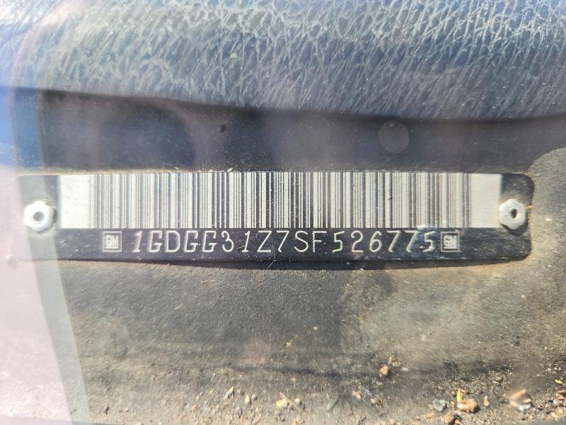 Auction sale of the 1995 Gmc Cutaway Van, vin: 1GDGG31Z7SF526775, lot number: 51601766