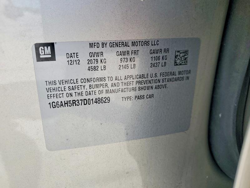 2013 Cadillac Ats მანქანა იყიდება აუქციონზე, vin: 1G6AH5R37D0148629, აუქციონის ნომერი: 49009836
