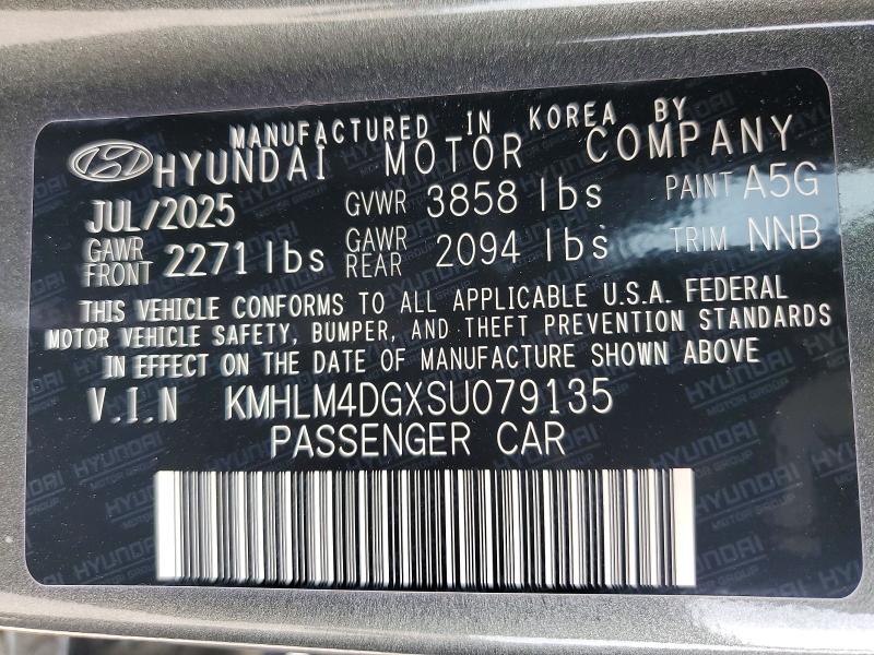 Продажа на аукционе авто 2025 Hyundai Elantra, vin: KMHLM4DGXSU079135, номер лота: 51348206