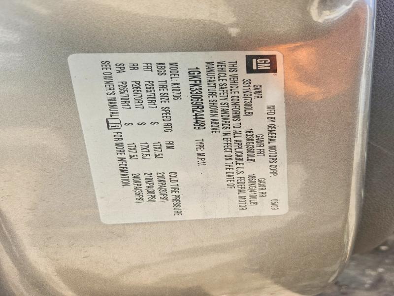 2009 Gmc Yukon მანქანა იყიდება აუქციონზე, vin: 1GKFK33069R244489, აუქციონის ნომერი: 51686536