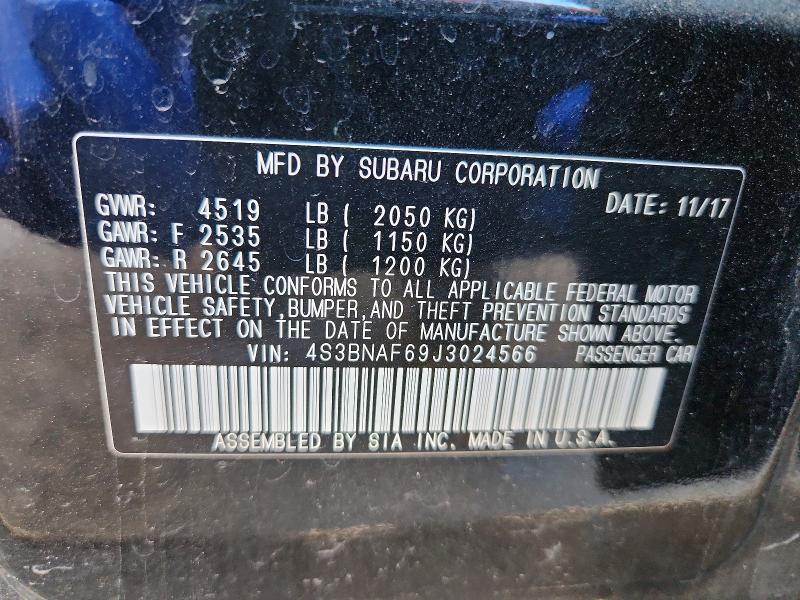 Продаж на аукціоні авто 2018 Subaru Legacy, vin: 4S3BNAF69J3024566, номер лоту: 50969896