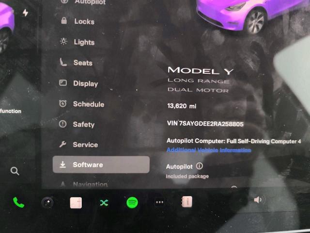 Продажа на аукционе авто 2024 Tesla Model Y, vin: 7SAYGDEE2RA258805, номер лота: 50388666
