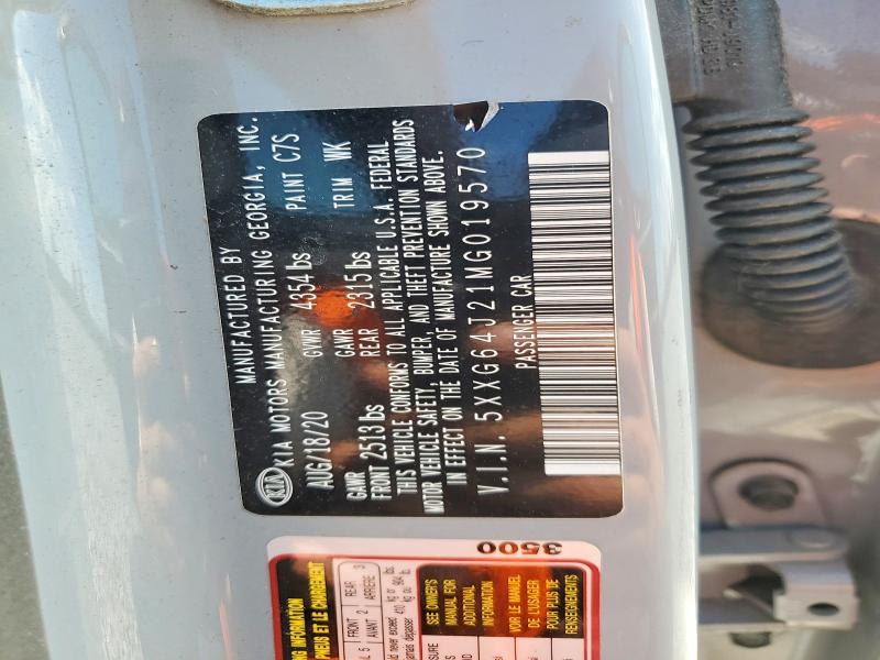 Aukcja sprzedaży 2021 Kia K5, vin: 5XXG64J21MG019570, numer aukcji: 50937096