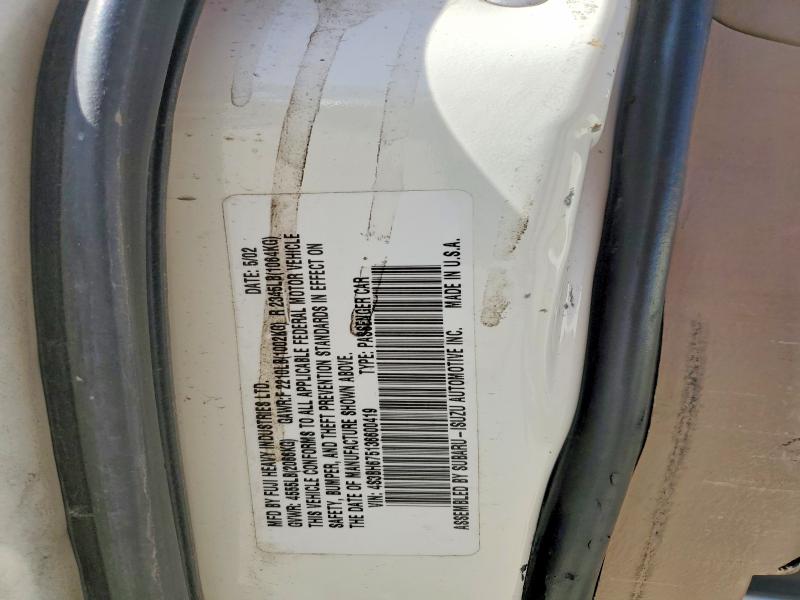 Продажа на аукционе авто 2003 Subaru Legacy, vin: 4S3BH675136600419, номер лота: 51888016