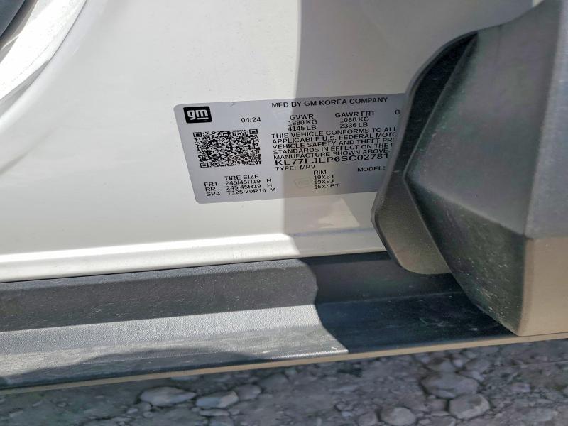 50785316 :رقم المزاد ، KL77LJEP6SC027817 vin ، 2025 Chevrolet Trax مزاد بيع