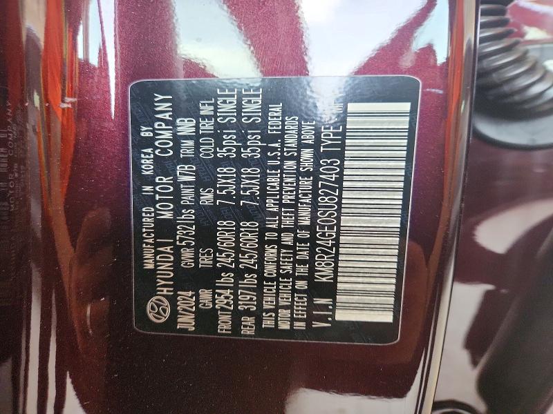 Aukcja sprzedaży 2025 Hyundai Palisade, vin: KM8R24GE0SU827403, numer aukcji: 48440666