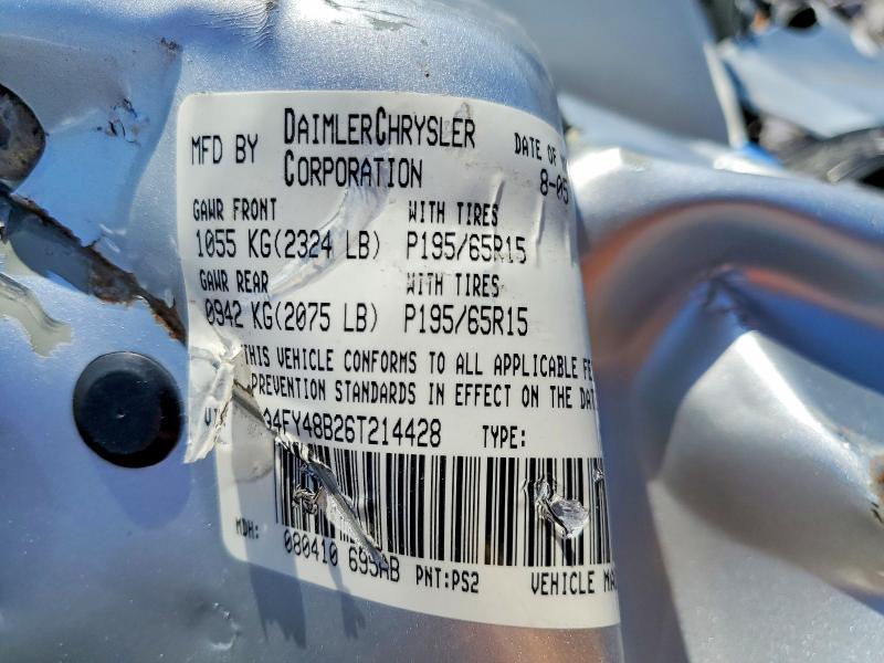 46408276 :رقم المزاد ، 3A4FY48B26T214428 vin ، 2006 Chrysler Pt Cruiser مزاد بيع
