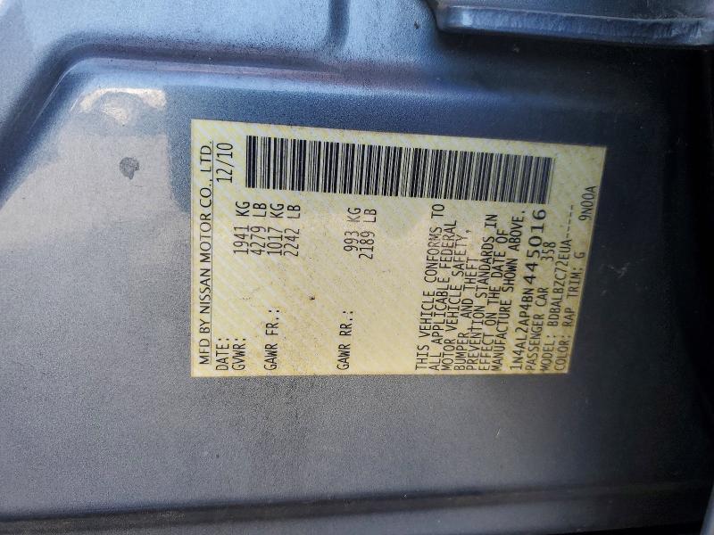 Продаж на аукціоні авто 2011 Nissan Altima, vin: 1N4AL2AP4BN445016, номер лоту: 51381886