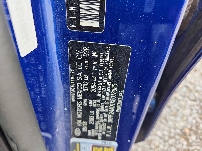 Продажа на аукционе авто 2019 Kia Forte, vin: 3KPF24AD1KE018885, номер лота: 51995146
