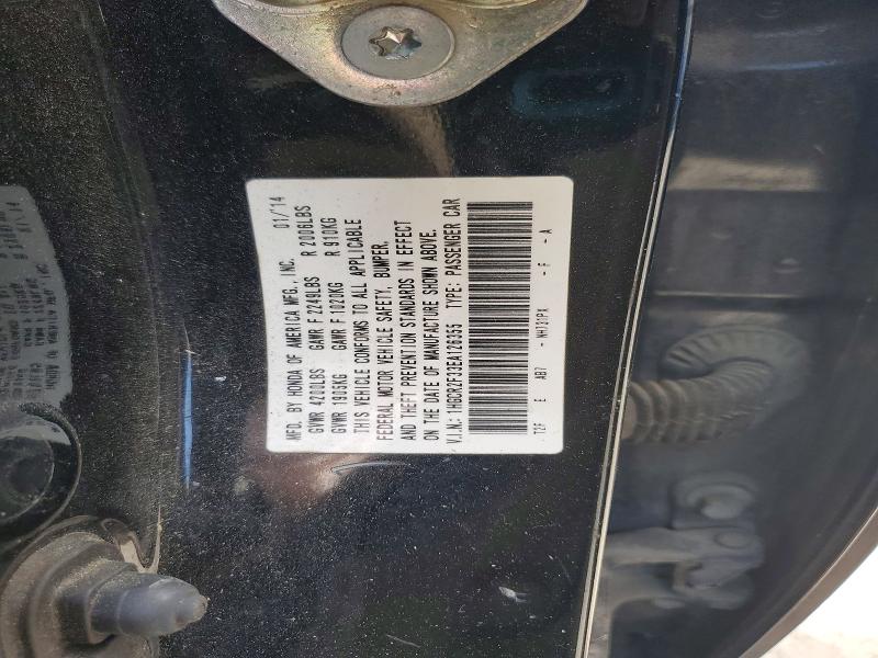 49982786 :رقم المزاد ، 1HGCR2F33EA126355 vin ، 2014 Honda Accord مزاد بيع