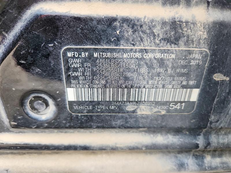 Aukcja sprzedaży 2020 Mitsubishi Outlander, vin: JA4AZ3A39LZ026952, numer aukcji: 49945256