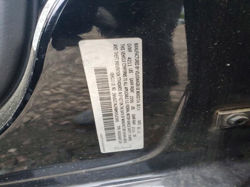 51287416 :رقم المزاد ، 3VWDZ7AJ9BM352305 vin ، 2011 Volkswagen Jetta مزاد بيع