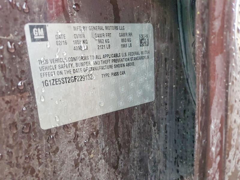 48426336 :رقم المزاد ، 1G1ZE5ST2GF229132 vin ، 2016 Chevrolet Malibu مزاد بيع