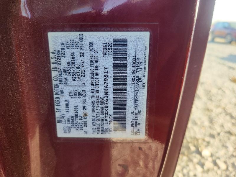 Продаж на аукціоні авто 1998 Ford F150, vin: 1FTZX0761WKA79317, номер лоту: 48982656