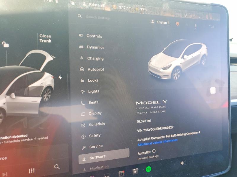 48245936 :رقم المزاد ، 7SAYGDEE9RF069927 vin ، 2024 Tesla Model Y مزاد بيع