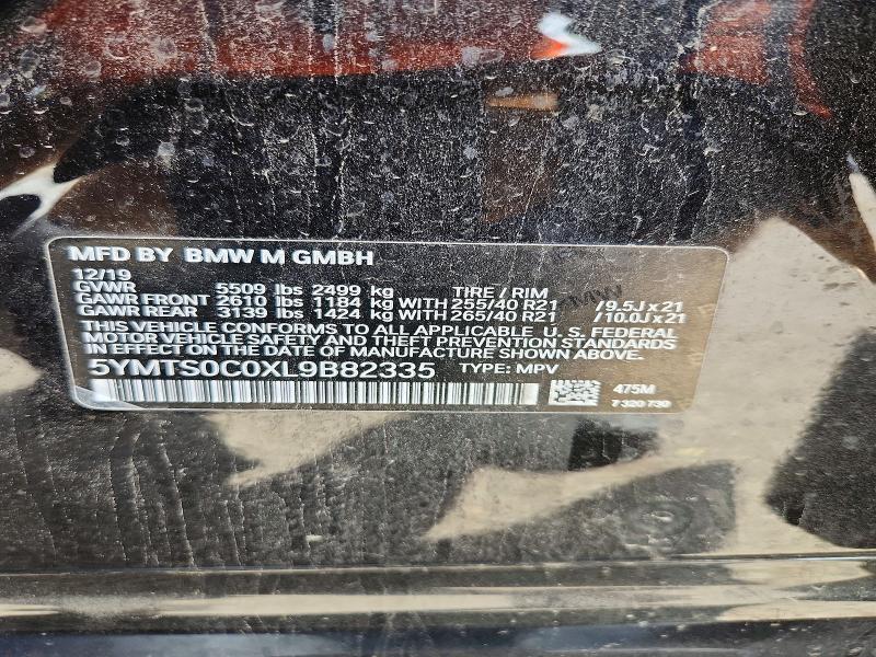 Aukcja sprzedaży 2020 Bmw X3, vin: 5YMTS0C0XL9B82335, numer aukcji: 48743436