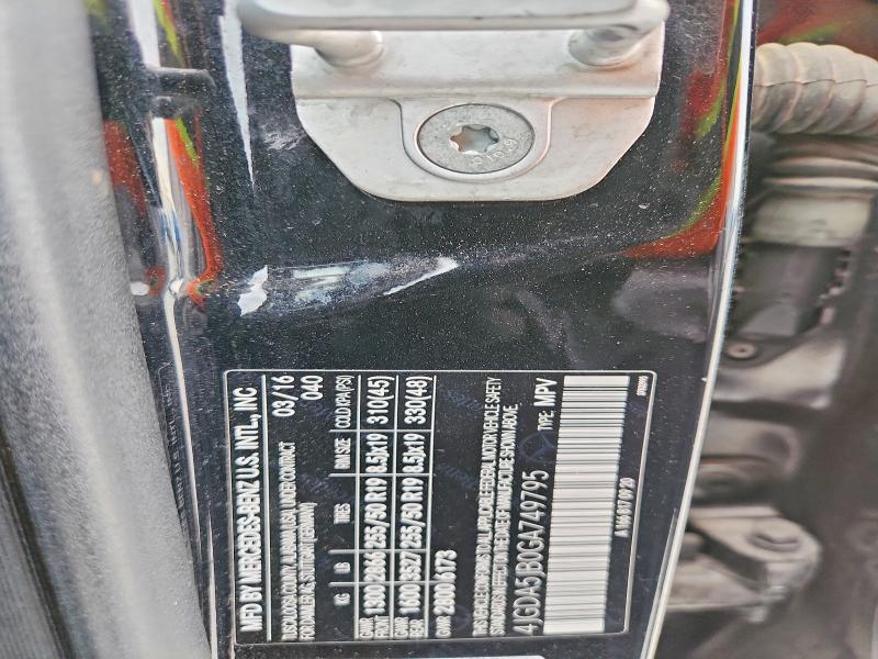 Продаж на аукціоні авто 2016 Mercedes-benz Gle, vin: 4JGDA5JB0GA749795, номер лоту: 49894896
