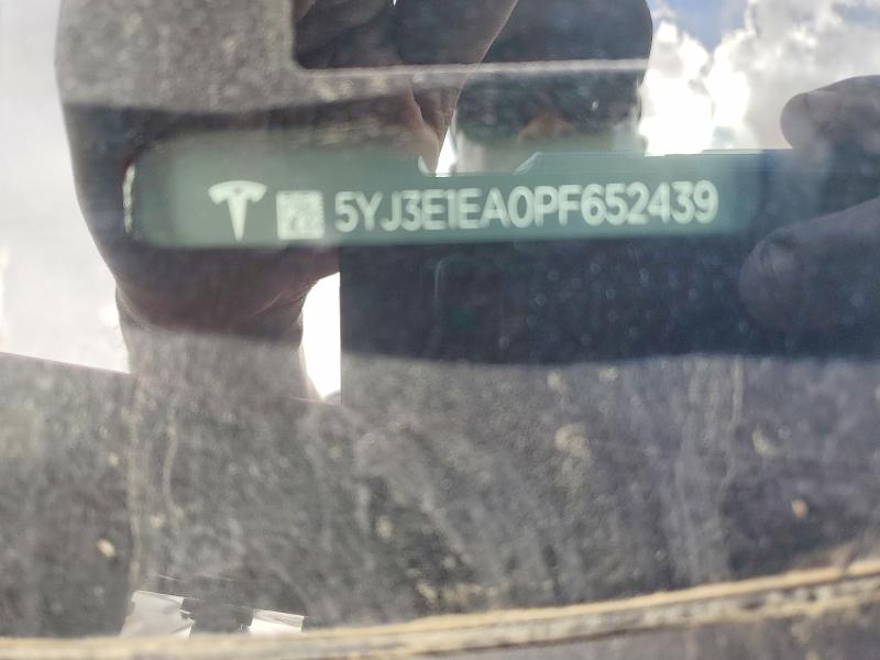 47591716 :رقم المزاد ، 5YJ3E1EA0PF652439 vin ، 2023 Tesla Model 3 مزاد بيع