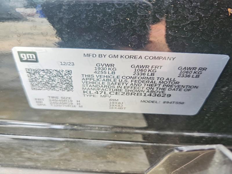 Aukcja sprzedaży 2024 Buick Envista, vin: KL47LCE28RB143629, numer aukcji: 51314266