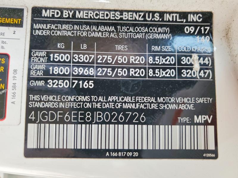 Продажа на аукционе авто 2018 Mercedes-benz Gls, vin: 4JGDF6EE8JB026726, номер лота: 51527366