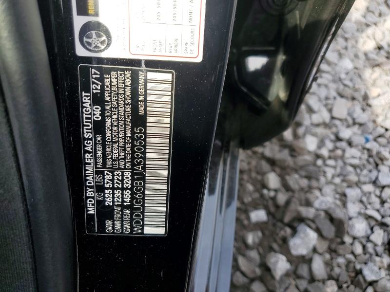 Aukcja sprzedaży 2018 Mercedes-benz S, vin: WDDUG6GB1JA390535, numer aukcji: 50163726