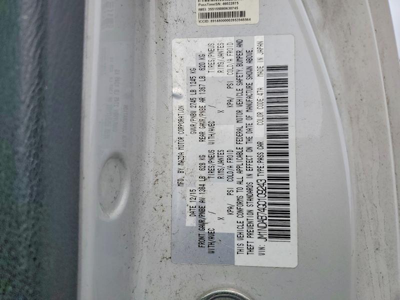 Aukcja sprzedaży 2016 Mazda Mx-5 Miata, vin: JM1NDAB74G0109243, numer aukcji: 49463326