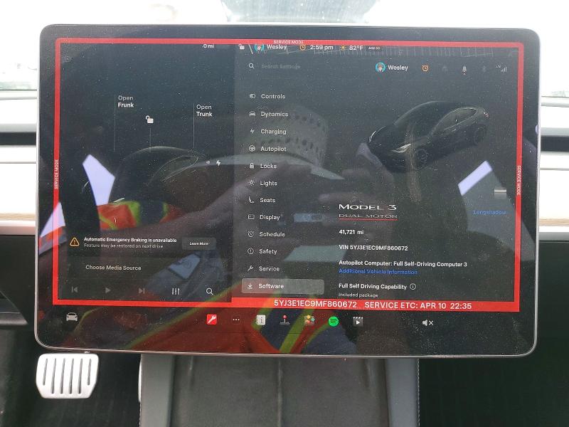 Aukcja sprzedaży 2021 Tesla Model 3, vin: 5YJ3E1EC9MF860672, numer aukcji: 48996966