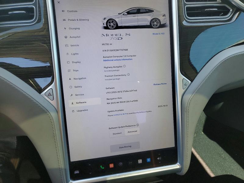 Продаж на аукціоні авто 2015 Tesla Model S, vin: 5YJSA1E28FF107426, номер лоту: 49395496