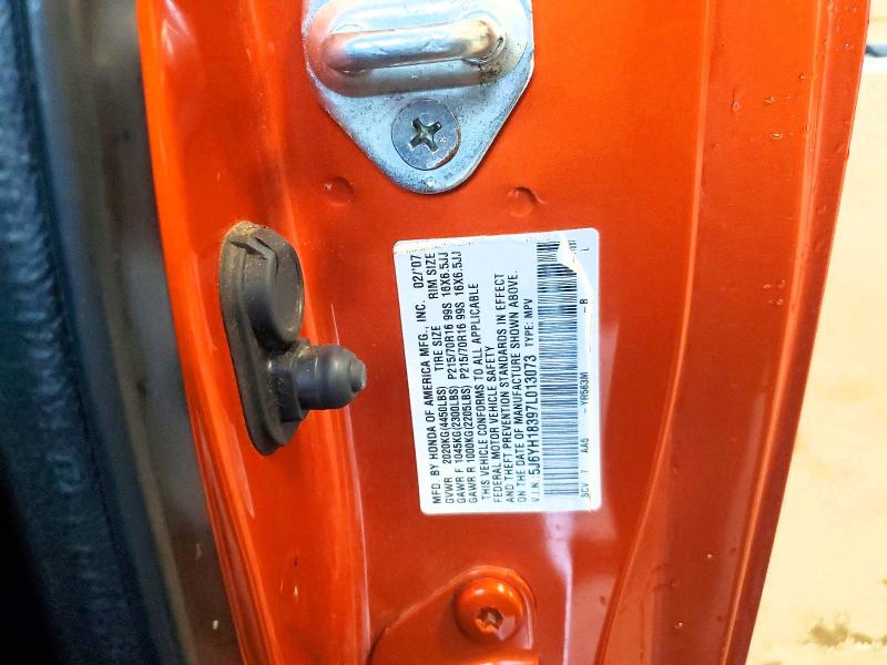 51296076 :رقم المزاد ، 5J6YH18397L013073 vin ، 2007 Honda Element مزاد بيع