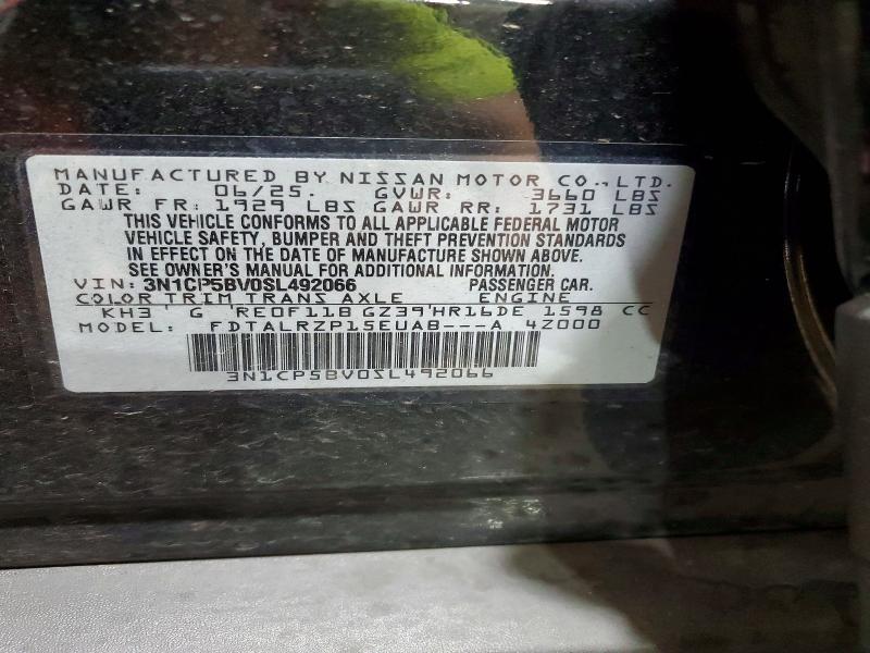 51180986 :رقم المزاد ، 3N1CP5BV0SL492066 vin ، 2025 Nissan Kicks Play مزاد بيع