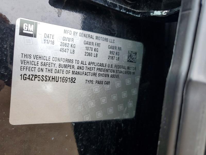 Продаж на аукціоні авто 2017 Buick Lacrosse, vin: 1G4ZP5SSXHU169182, номер лоту: 51664456