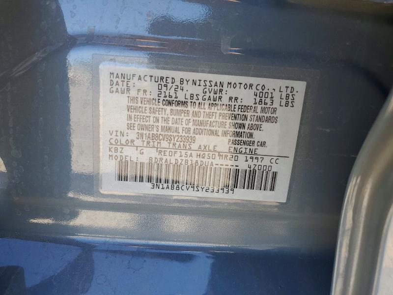 Продаж на аукціоні авто 2025 Nissan Sentra, vin: 3N1AB8CV9SY233939, номер лоту: 51207766