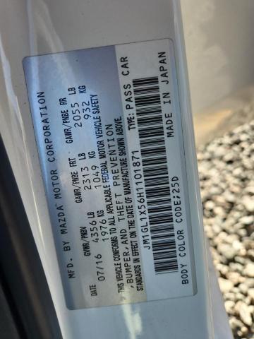 2017 Mazda 6 მანქანა იყიდება აუქციონზე, vin: JM1GL1X56H1101871, აუქციონის ნომერი: 51485096