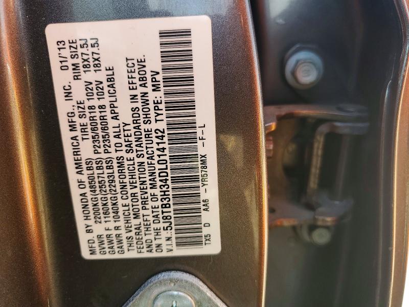 Продажа на аукционе авто 2013 Acura Rdx, vin: 5J8TB3H34DL014142, номер лота: 50788076