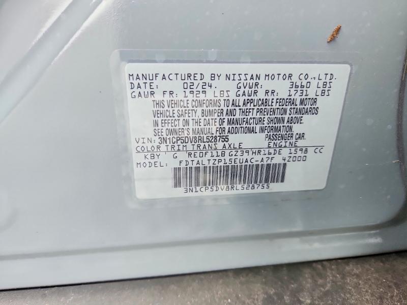 Aukcja sprzedaży 2024 Nissan Kicks, vin: 3N1CP5DV8RL528755, numer aukcji: 50494346