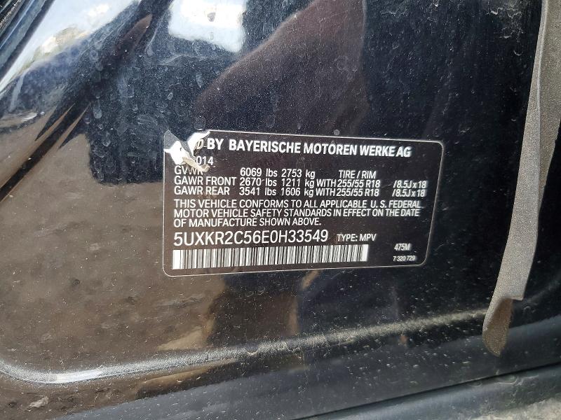 51107556 :رقم المزاد ، 5UXKR2C56E0H33549 vin ، 2014 Bmw X5 مزاد بيع