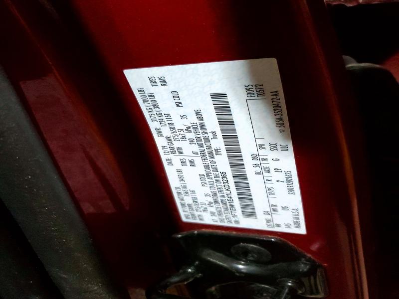 Aukcja sprzedaży 2020 Ford F150, vin: 1FTEW1E41LKD32365, numer aukcji: 51572756