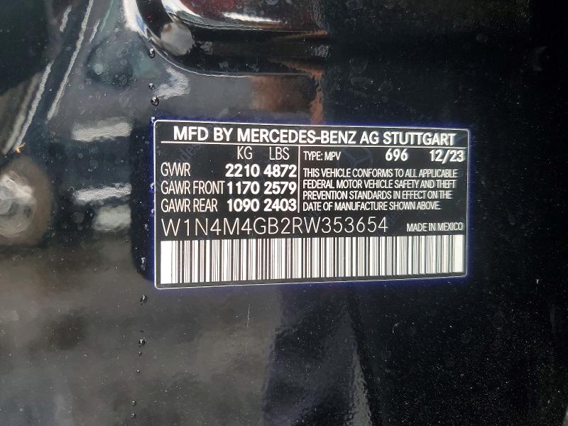 Продажа на аукционе авто 2024 Mercedes-benz Glb, vin: W1N4M4GB2RW353654, номер лота: 48192216