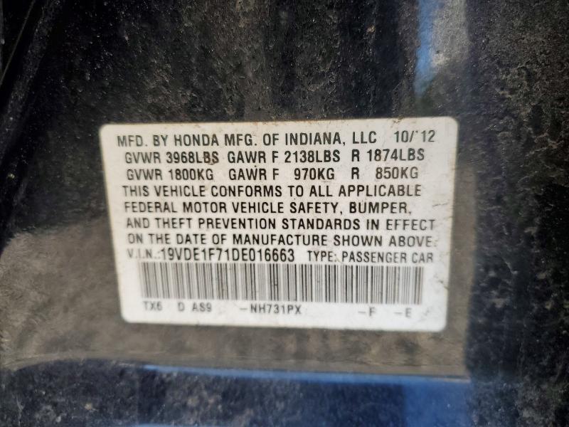 Продаж на аукціоні авто 2013 Acura Ilx, vin: 19VDE1F71DE016663, номер лоту: 51017366