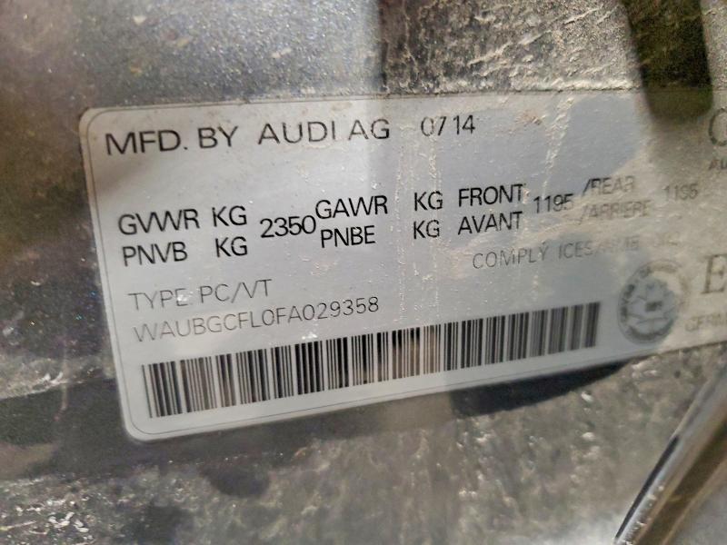 Продаж на аукціоні авто 2015 Audi S4, vin: WAUBGCFL0FA029358, номер лоту: 49289416