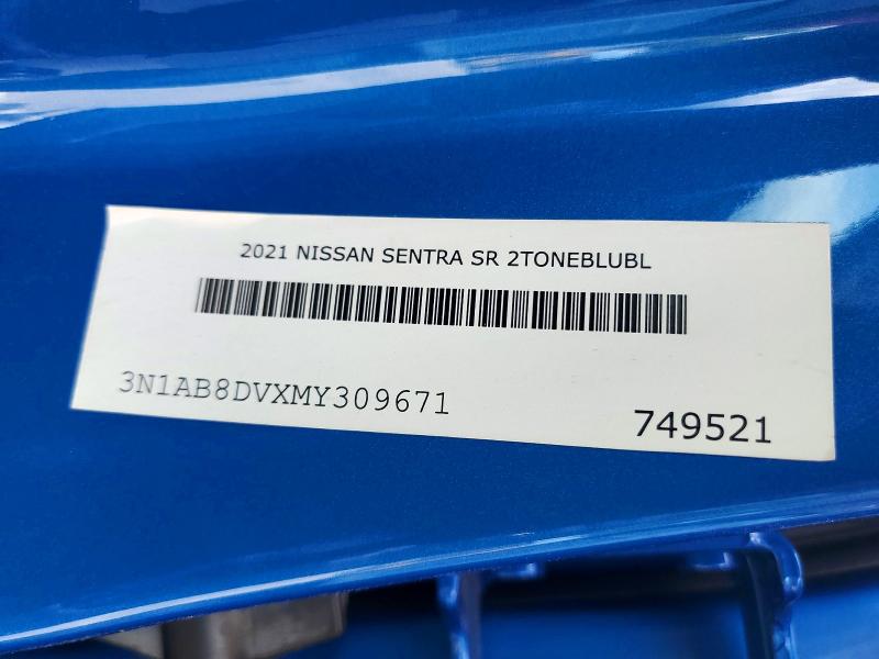 Продаж на аукціоні авто 2021 Nissan Sentra, vin: 3N1AB8DVXMY309671, номер лоту: 50675026